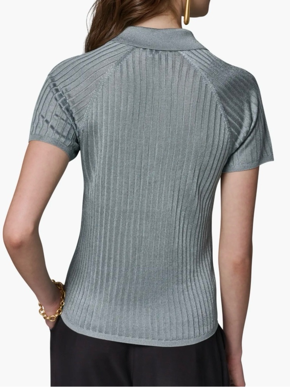 Donna Karan New York Rib Polo - Picture 3 of 8
